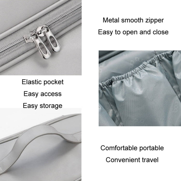 Baona BN-DS006 for Dyson Airwrap Multifunctional PU Leather Storage Bag(Grey)