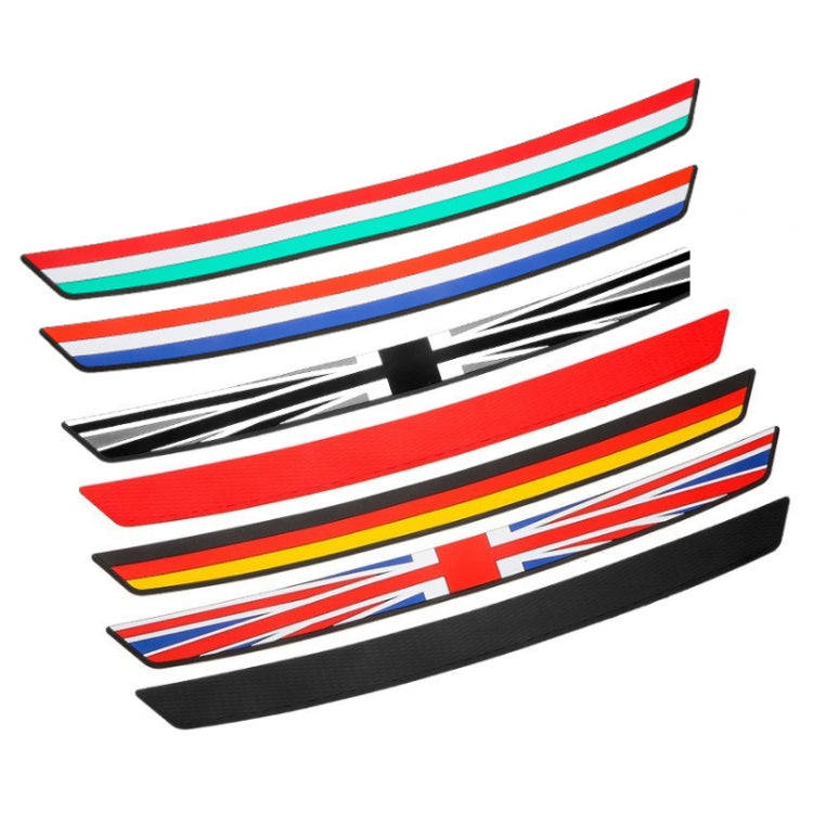 Car Trunk Anti-collision Strip Threshold Decoration Protection Sticker(Rhombus Black)