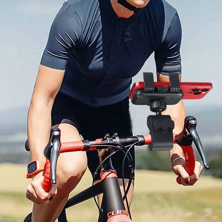 Outdoor Cycling Simple Installation Mobile Phone Holder(Black)