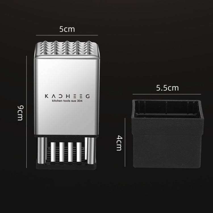 Kacheeg Stainless Steel Steak Tenderizer Double-sided Meat Looper, Style: Without Handle