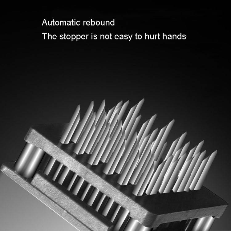 Kacheeg Stainless Steel Steak Tenderizer Double-sided Meat Looper, Style: Without Handle