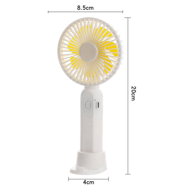 M9 Handheld Mini Fan Outdoor USB Charging Desktop Fan 2500mAh(Yellow)