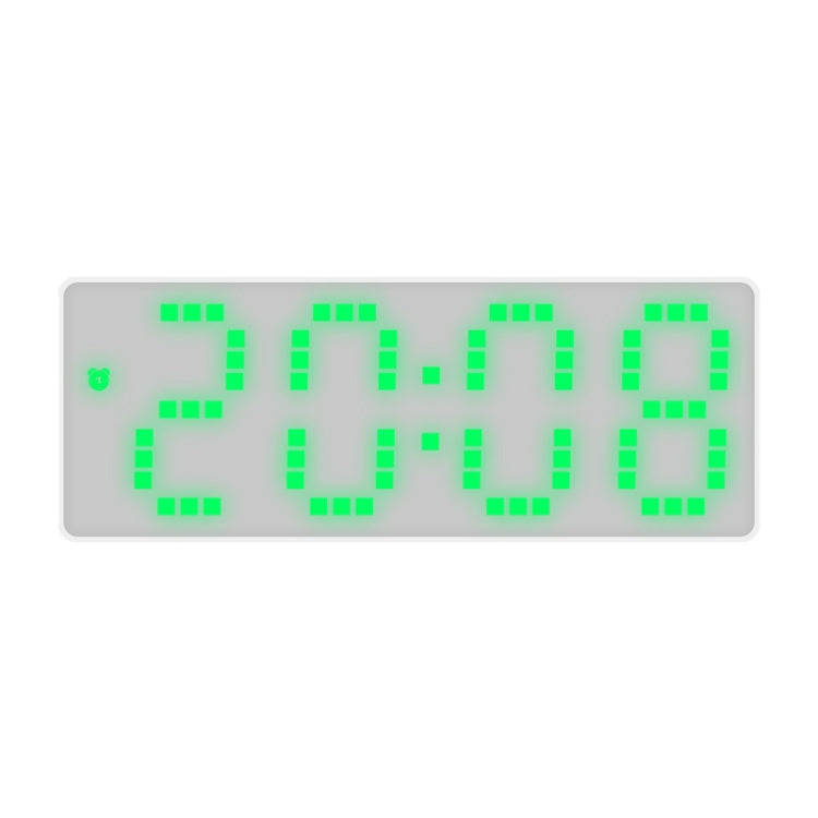 8017 LED Screen Voice Control Digital Alarm Clock Desktop Multifunctional Temperature Clock(Green)