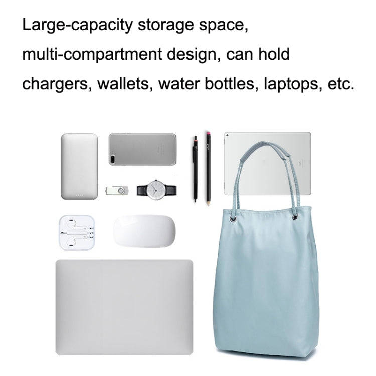 For Apple Macbook Shoulder / Handheld / Messenger Computer Bag, Size: Small(Navy+Black Mouse Pad)