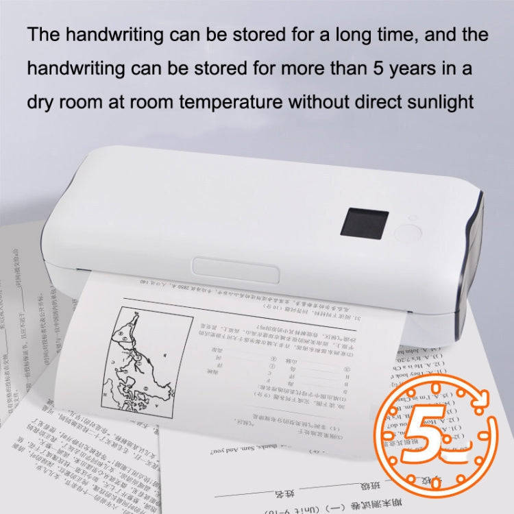 Home Small Phone Office Wireless Wrong Question Paper Student Portable Thermal Printer, Style: Bl...