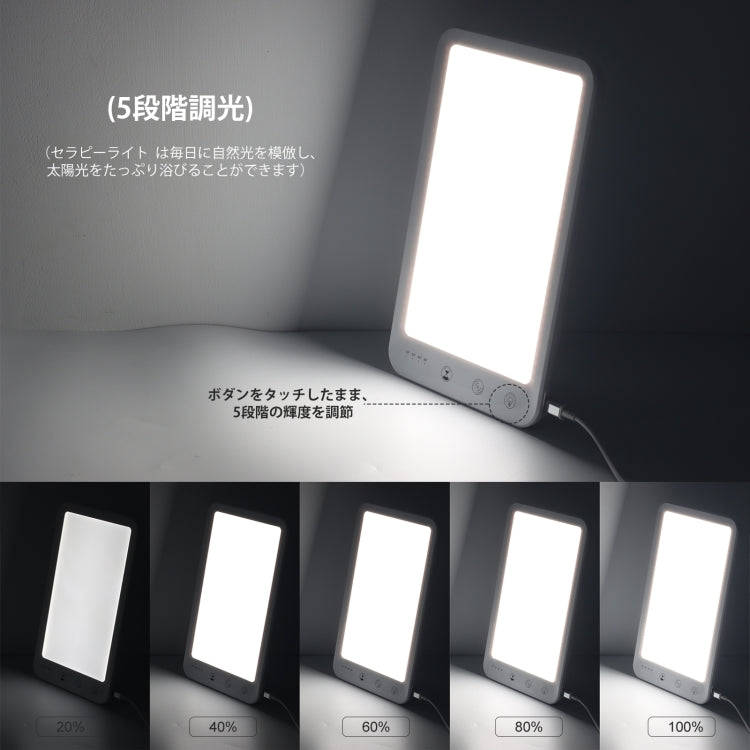 JSK-30 LED Timing Intelligent Dimming SAD Therapy Lamp, Specification: With Power Line+EU Plug