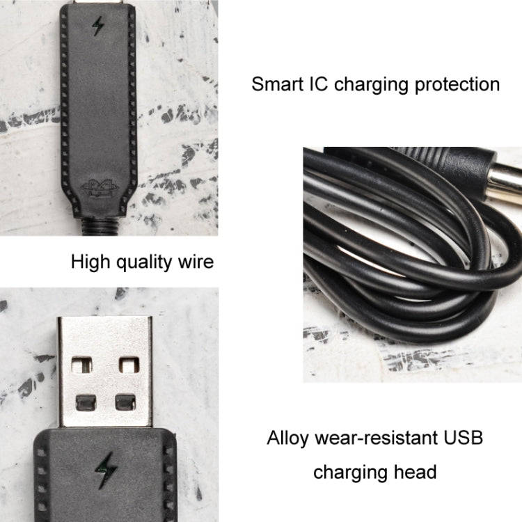 10pcs 3.7V IC Circuit Protection Lithium Battery USB Straight Head Charging Cable, Model: 2.0mm