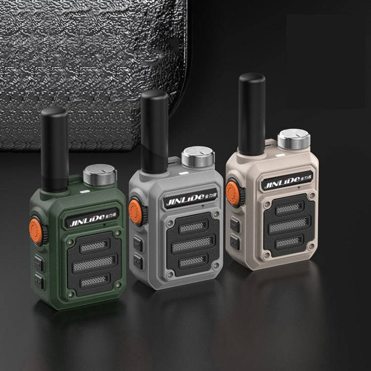 JINLIDE 3-5km 8W 6000mAh Hand-held Walkie Talkie Wireless Copy Frequency Ham Radio, CN Plug(Gray)