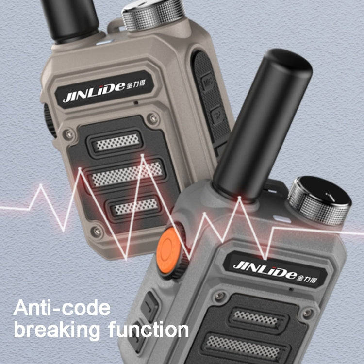 JINLIDE 3-5km 8W 6000mAh Hand-held Walkie Talkie Wireless Copy Frequency Ham Radio, CN Plug (Green)