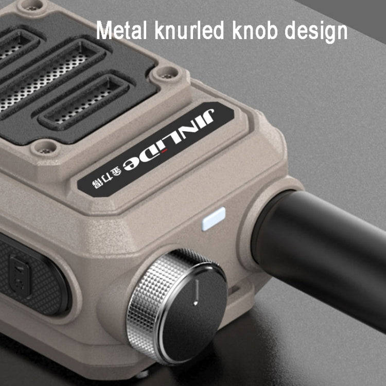 JINLIDE 3-5km 8W 6000mAh Hand-held Walkie Talkie Wireless Copy Frequency Ham Radio, CN Plug(Gray)