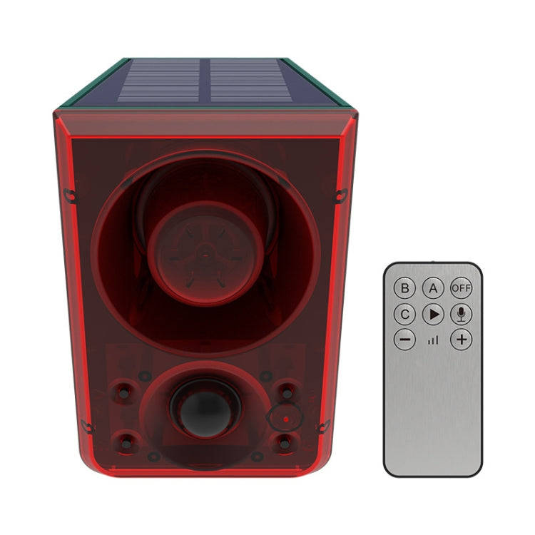 N911N Solar Alarm Infrared Sensor Sound And Light Blast Warning Light Animal Repeller(English Ver...