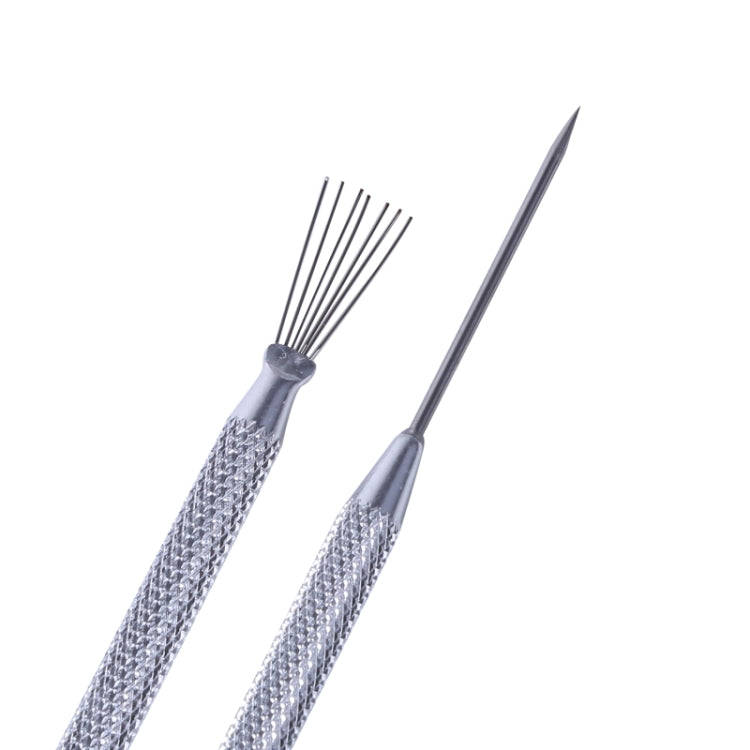 5pcs Ceramic Aluminum Rod Puncher DIY Clay Art Supplies(Seven Needles)