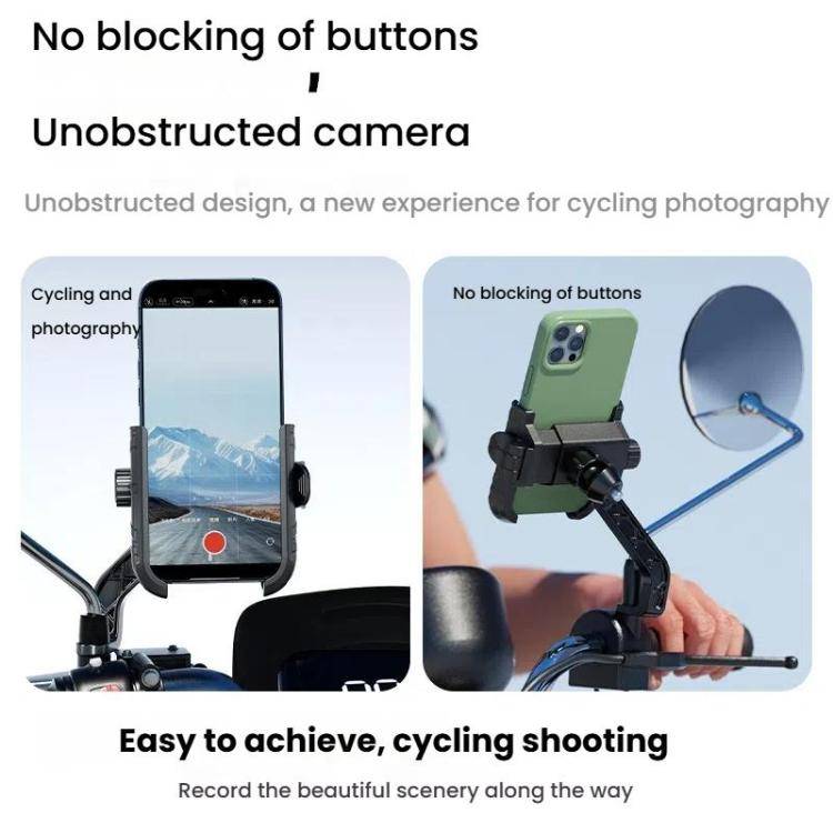 Kewig Motorcycle Bicycle Non-Blocking Mobile Phone Camera Navigation Bracket(M29-C2)