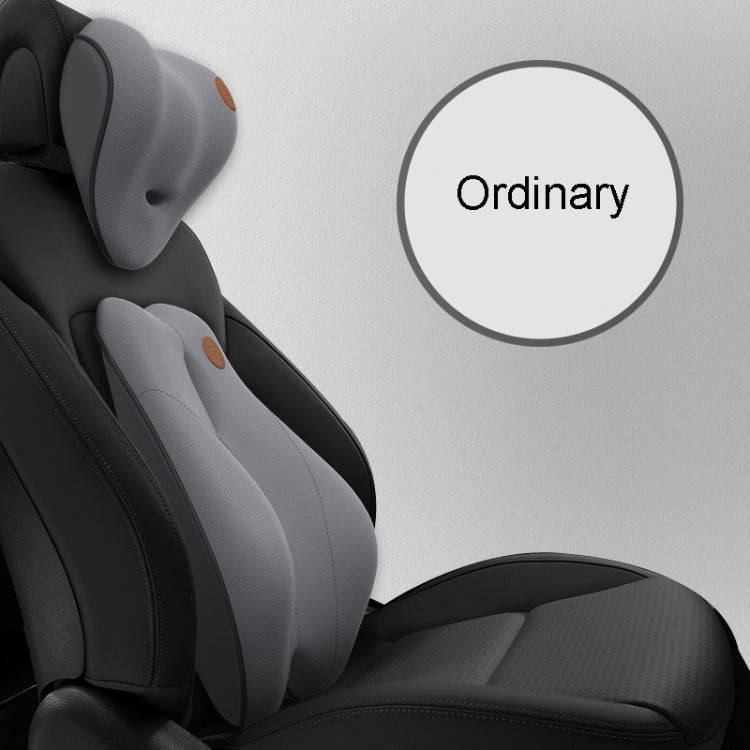 SR-21 Car Lumbar Cushion Headrest Seat Memory Foam Accessories, Style: Ordinary Headrest (Gray)