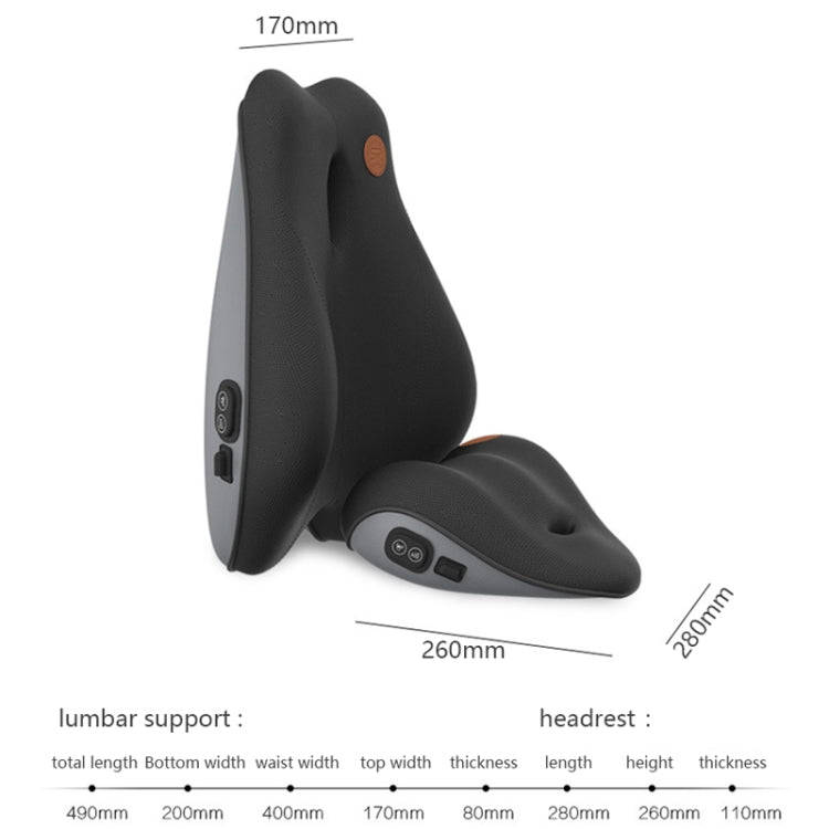 SR-21 Car Lumbar Cushion Headrest Seat Memory Foam Accessories, Style: Ordinary Headrest (Brown)