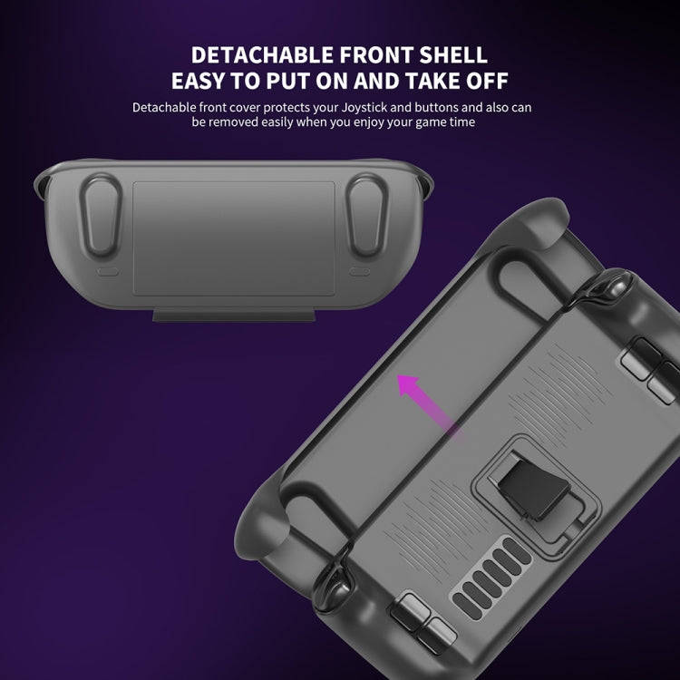 For Steam Deck JYS-SD012 Game Console All-inclusive Protective Case + Detachable Cover Set with B...
