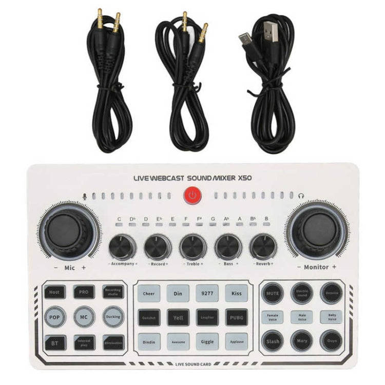 X50 Bluetooth RGB LED Live Sound Card With OTG Port Interface