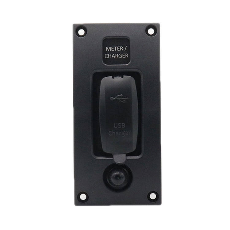 Marine Self-Locking Resetting Switch With Overload Protection Indicator Light Square 5V 3.4A Car ...