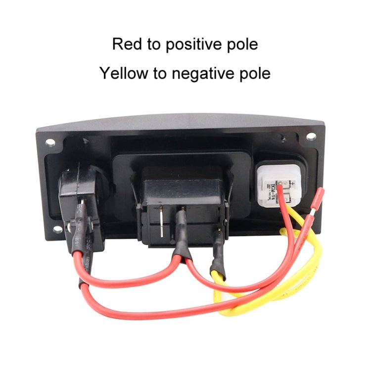 Marine Self-Locking Resetting Switch With Overload Protection Indicator Light Square 5V 3.4A Car ...