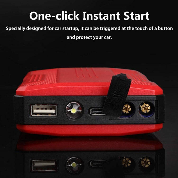 R23 Car Emergency Start Large Capacity Power Bank With LED Light(Red)