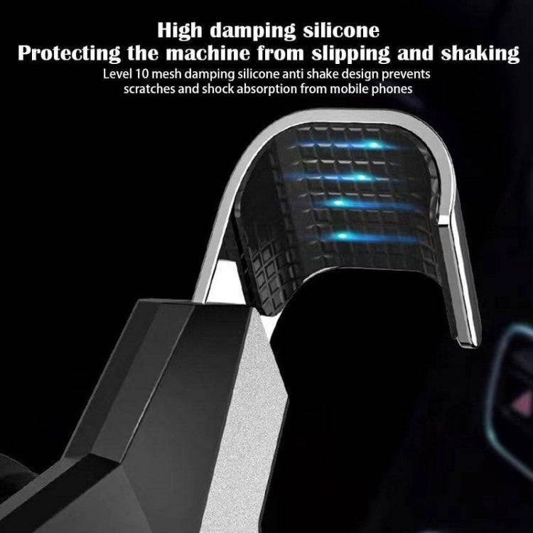 Gravity Navigation Car Air Outlet Triangular Mobile Phone Holder(Gray)