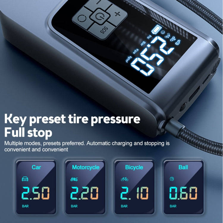 SUITU   ST-9624B Wireless+USB 150psi  Air Pump Intelligent Digital Display Car Bicycle Ball Elect...