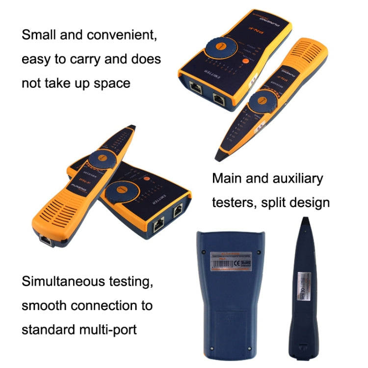 PN-F RJ11 / RJ45 Network Wiring Finder Network Cable Checker POE Tester Anti-interference