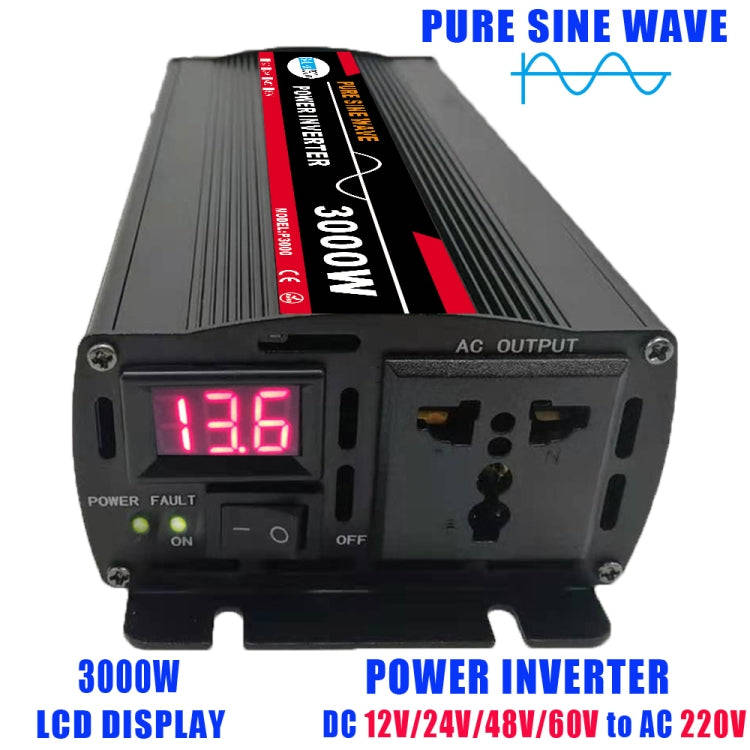 3000W (Actual 500W) 48V to 220V High Power Car Sine Wave Inverter Power Converter