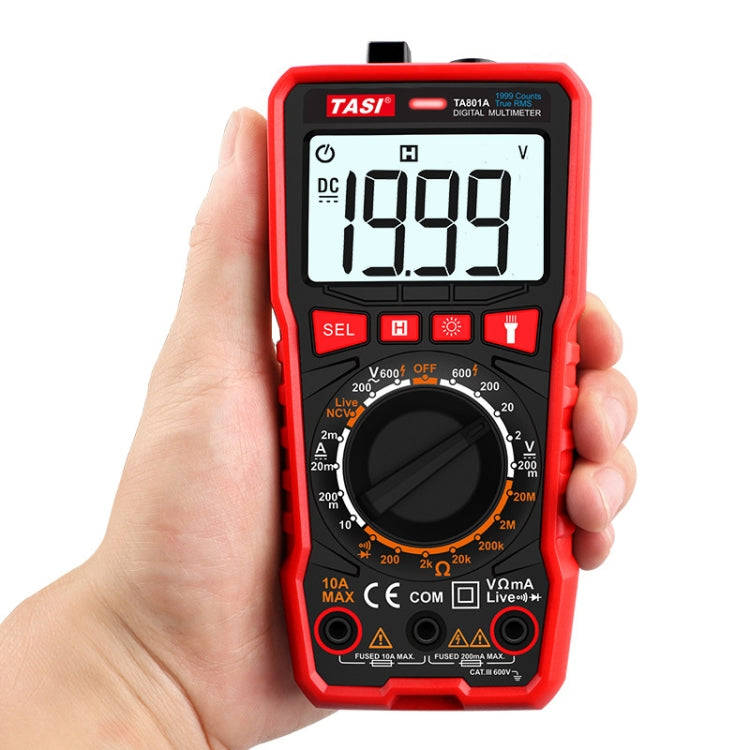 TASI TA801A Digital Multimeter Fully Automatic Multifunctional Digital Current Meter(Manual Model...