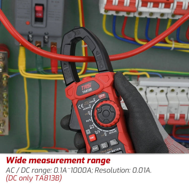 TASI TA813B Clamp Meter High Accuracy AC DC Voltage Ammeter