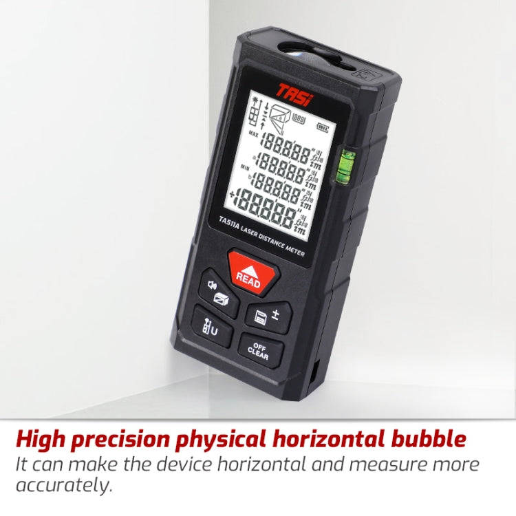 TASI TA511A 50m Laser Handheld Distance Measuring Room Infrared Measuring Instrument