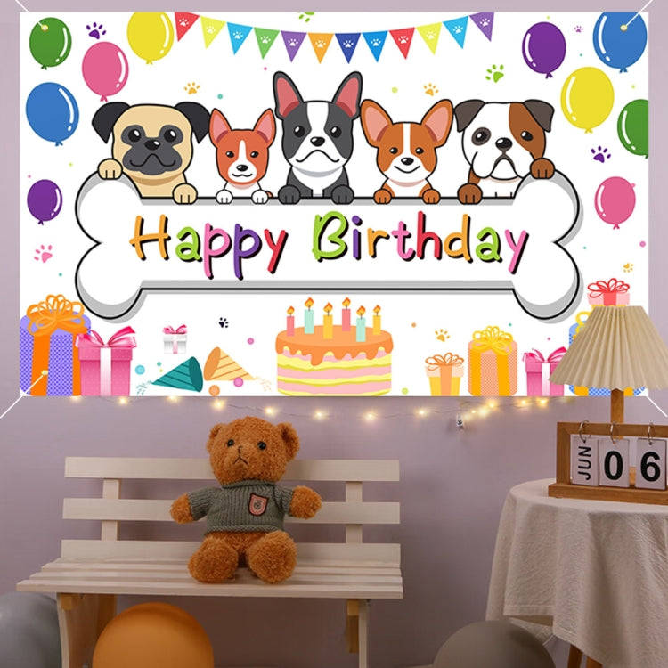 180x90cm Animal Birthday Theme Backdrop Cloth Party Decoration(2023SRB95)