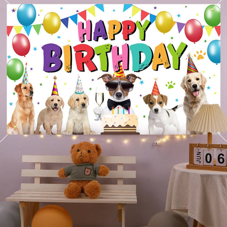 180x90cm Animal Birthday Theme Backdrop Cloth Party Decoration(2023SRB96)