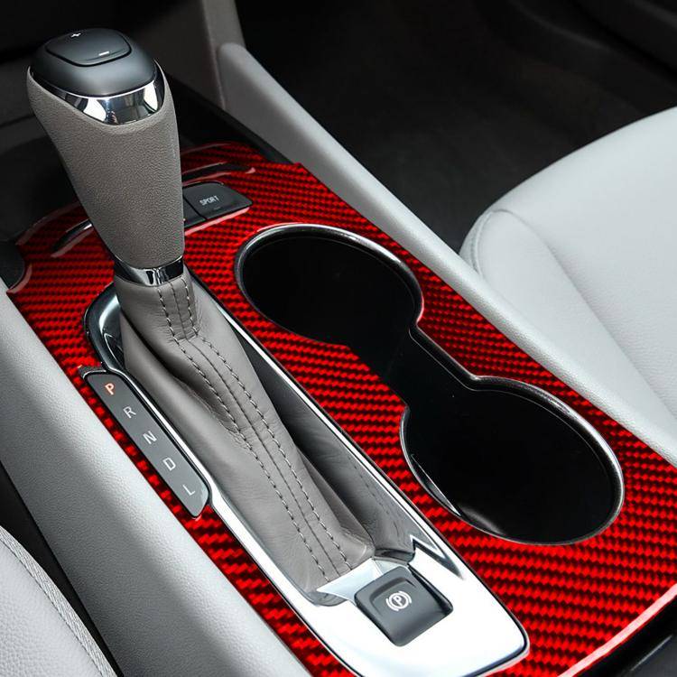 For Chevrolet Malibu 2016-2024 B Model Left-hand Drive Gear Panel Sticker(Red)