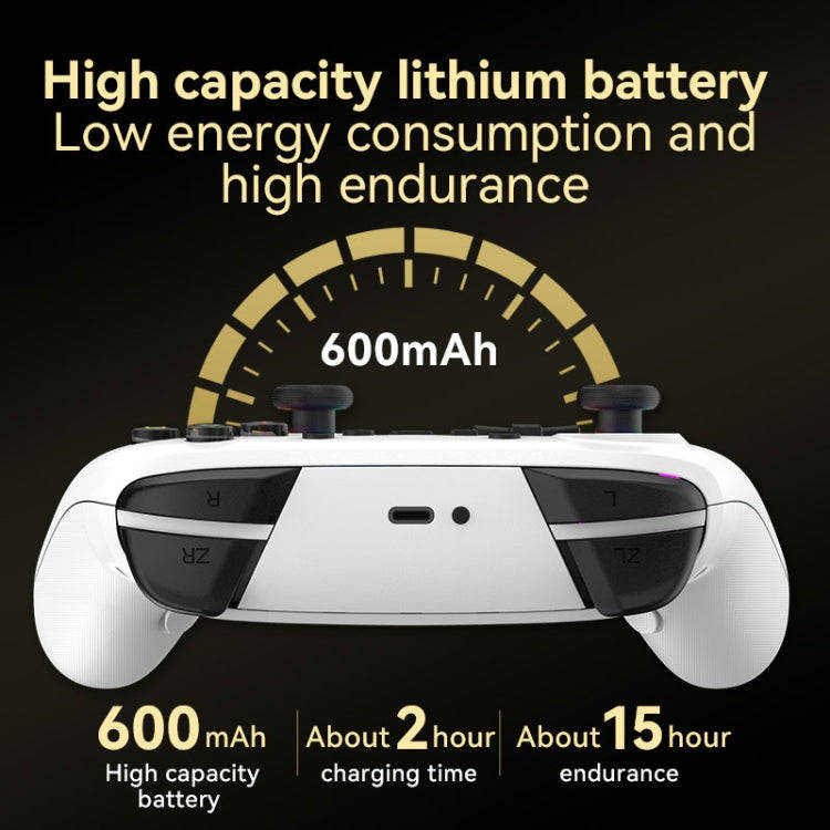 Wireless Bluetooth Somatosensory Vibration Gamepad for Nintendo Switch/Switch PRO, Color: Black Gold