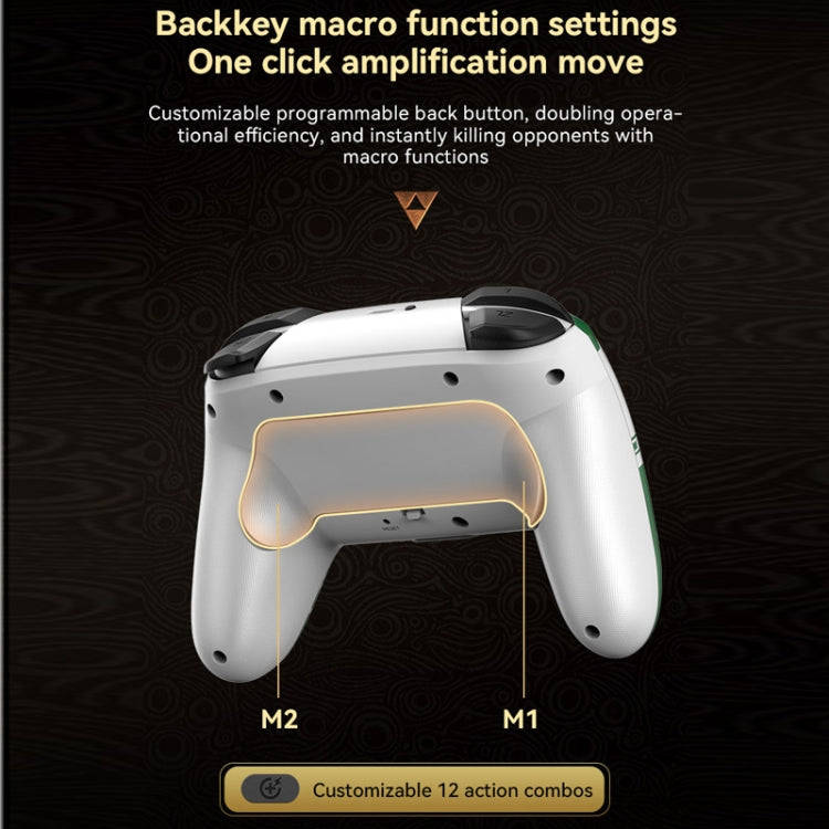 Wireless Bluetooth Somatosensory Vibration Gamepad for Nintendo Switch/Switch PRO, Color: White