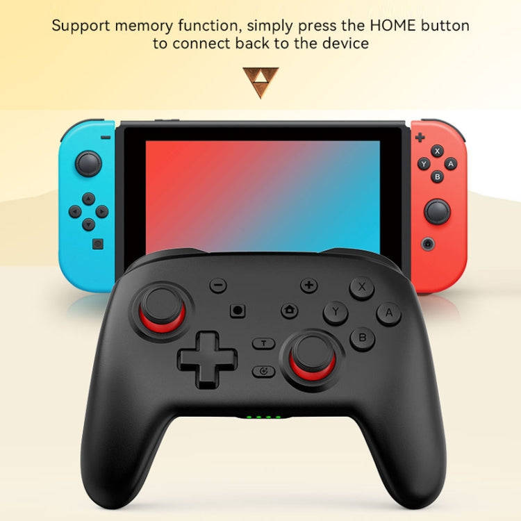 Wireless Bluetooth Somatosensory Vibration Gamepad For Nintendo Switch/Switch PRO(S07 Black)