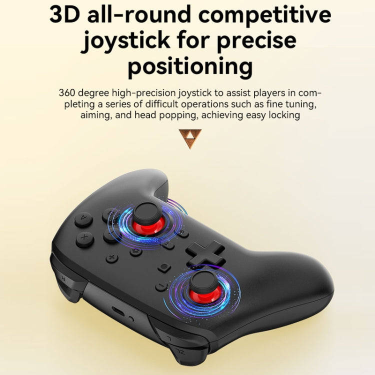 Wireless Bluetooth Somatosensory Vibration Gamepad For Nintendo Switch/Switch PRO(S07 Black)