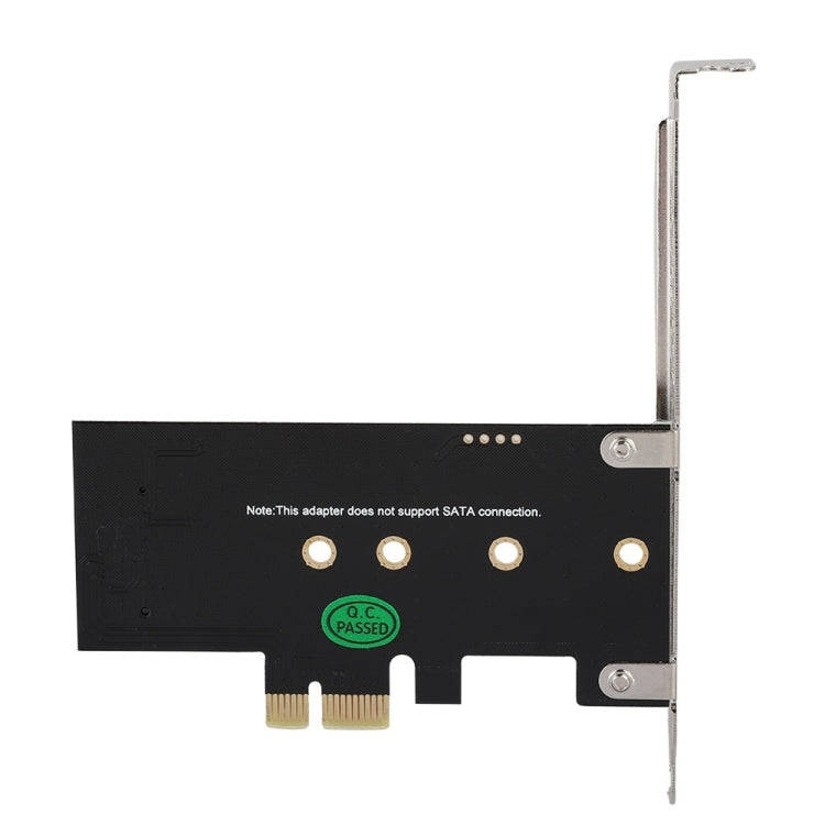 PCI-E 1X To M.2 NVME KEY-M SSD Riser Card Adapter Without Baffle