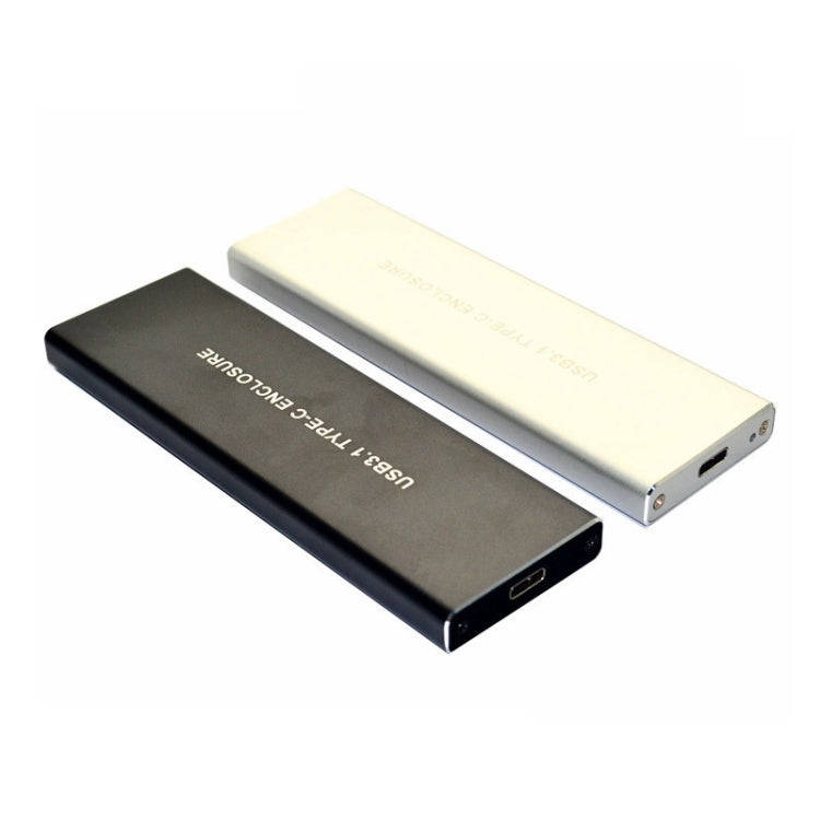 USB3.2 To M.2 NVME Hard Disk Box NGFF PCIE Protocol To TYPE-C, Color: Black with C-C Cable