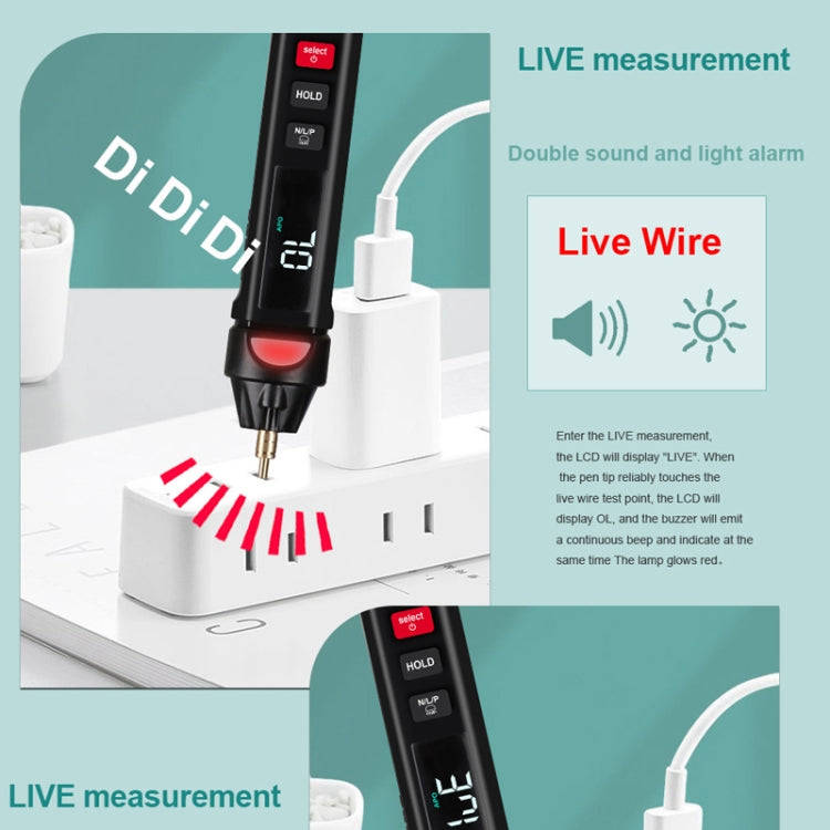 WinAPEX  ET8906  Digital Multimeter Voltage Test Pen Capacitance Meter Diode NVC Tester