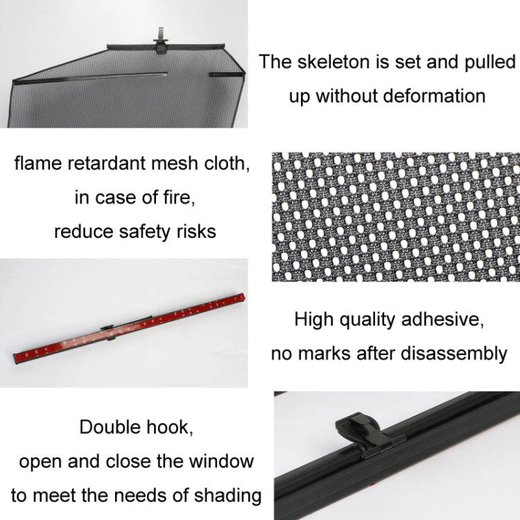 Automobile Automatic Lift Glass Window Sunshade, Specification: 1 Pair Rear Window