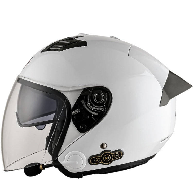 KUQIBAO Motorcycle Smart Bluetooth-compatible Sun Protection Double Lens Safety Helmet, Size: XXL...