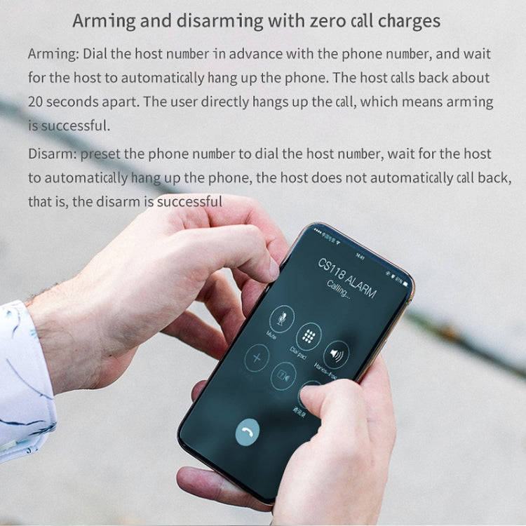 CS118   WIFI+GSM Tuya Smart Voice Alarm System Supports Amazon Alexa/ Google Assistant, Spec: Pac...