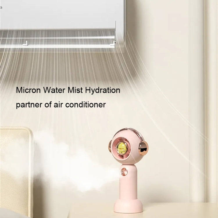 Without Blade Spray Handheld Children Small Fan(Pink)