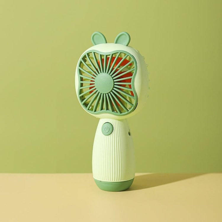 Cartoon Handheld Children Small Fan(Green)
