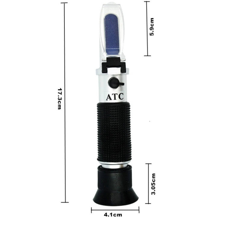 RF001BX With Plastic box Handheld Refractometer Fruit Sugar Meter Brix Tester 0-32 Measuring Range