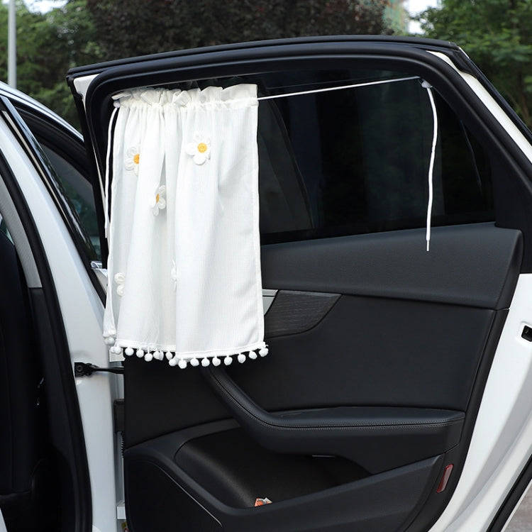 Car Sun Protection Blackout Curtain Cartoon Sunshade Curtain, Pattern: Green Blue Red Flower
