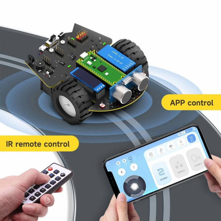 Yahboom Python Programming Smart Car Development Board Kit For Raspberry Pi Pico(Pico Robot)