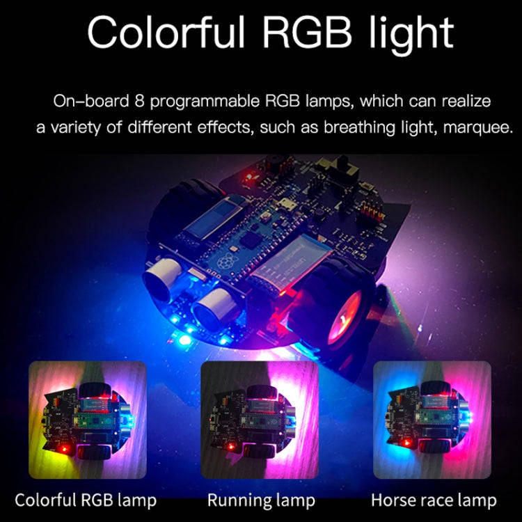 Yahboom Python Programming Smart Car Development Board Kit For Raspberry Pi Pico(Pico Robot)